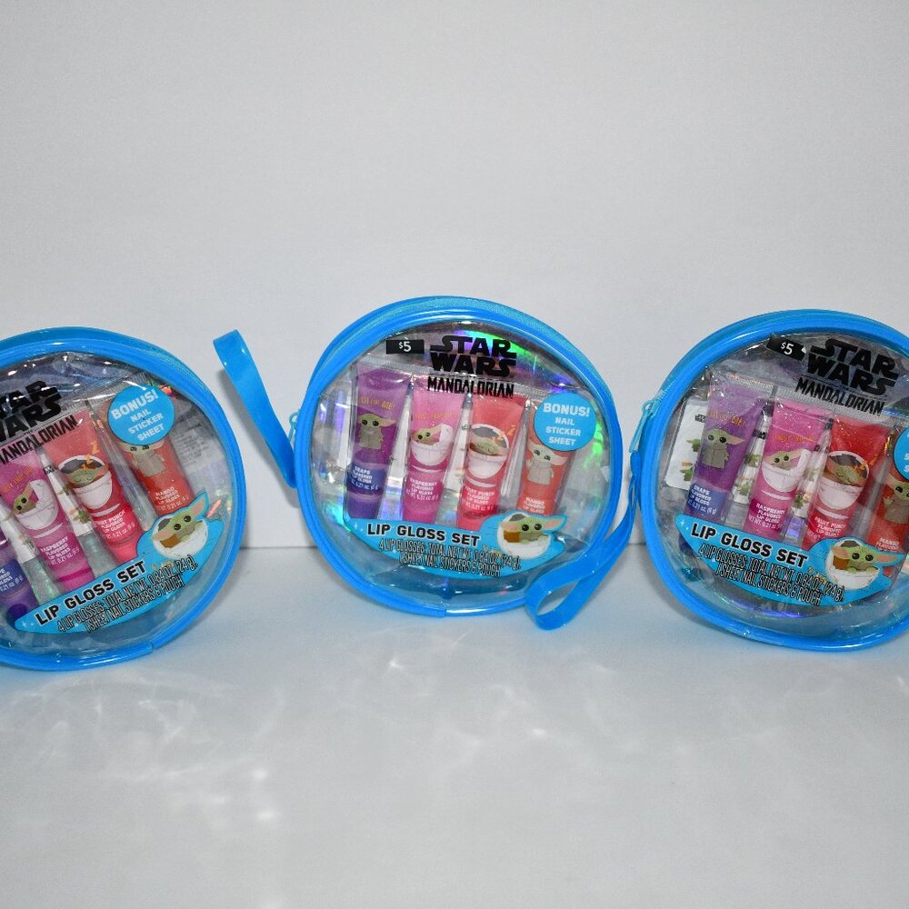 Star Wars 6-Piece Lip Gloss Set with Multiple Colors, 3.17 oz – Set of 3 NIP